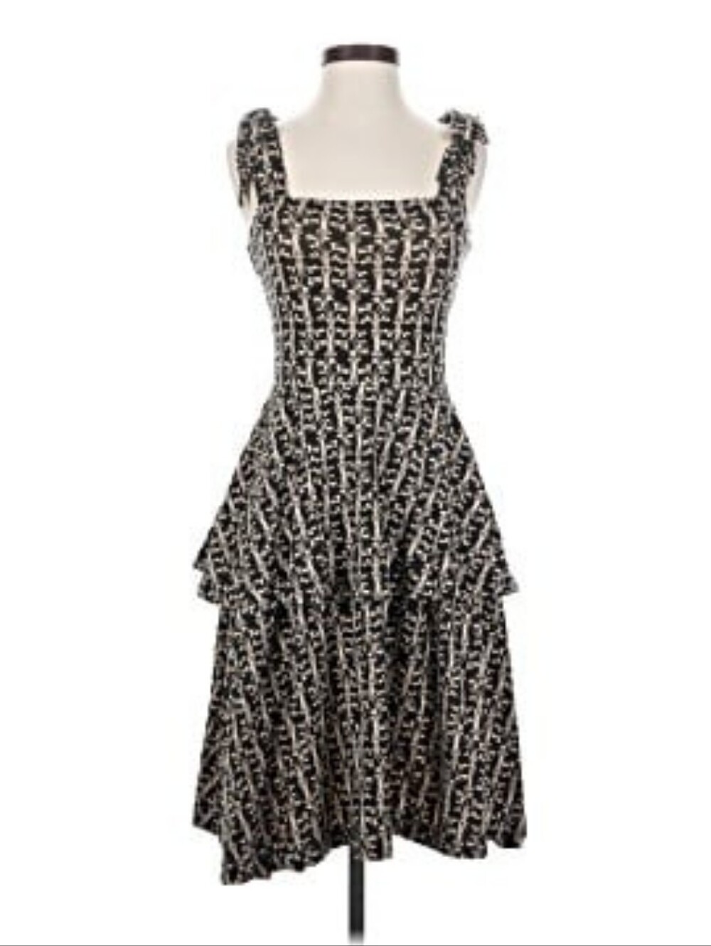 Effie's Heart Tiered Sundress with Tie Straps - (Medium) Excellent Condition